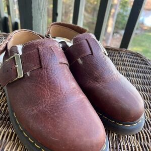 DR MARTENS faux fur lined clogs